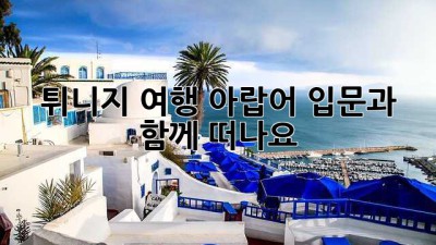 튀니지 여행, 아랍어 입문과 함께 떠나요!
